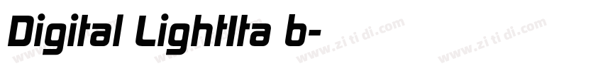 Digital LightIta b字体转换